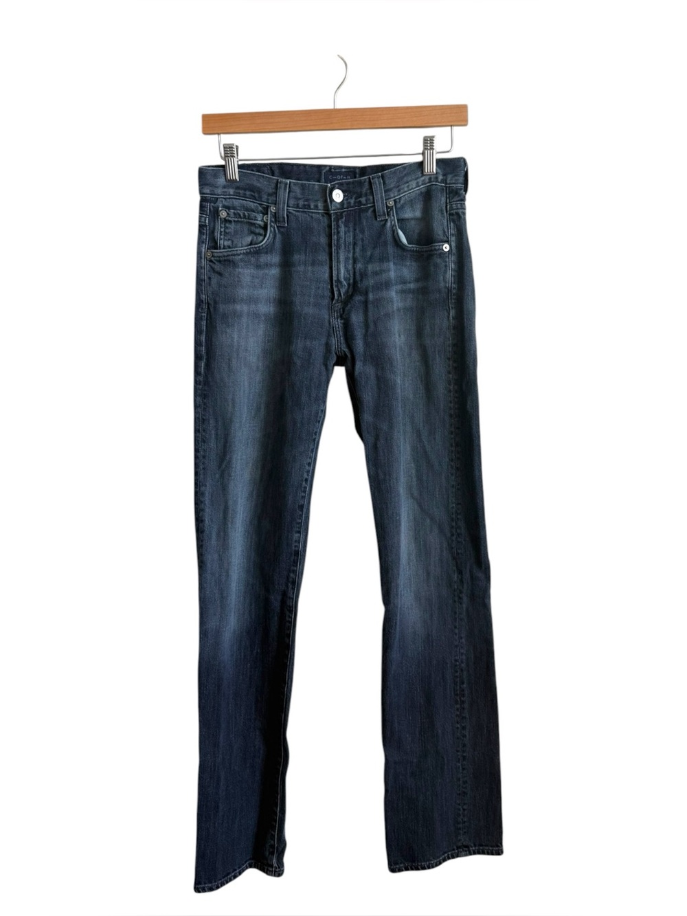 Citizens of Humanity Sid Straight Leg Jeans Men's 28 Dark Wash Stretch Denim